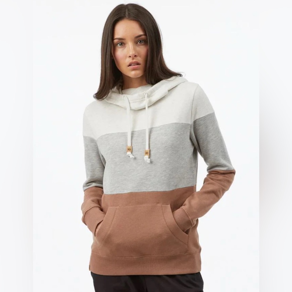 tentree like new Hoodie - Gray, White, and Pink